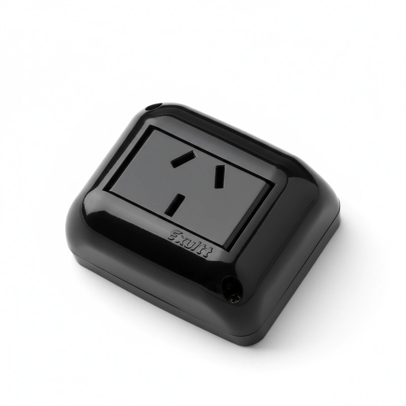 Caja Stik 1 Toma 10 Amp. Negro — foto 1 de 1