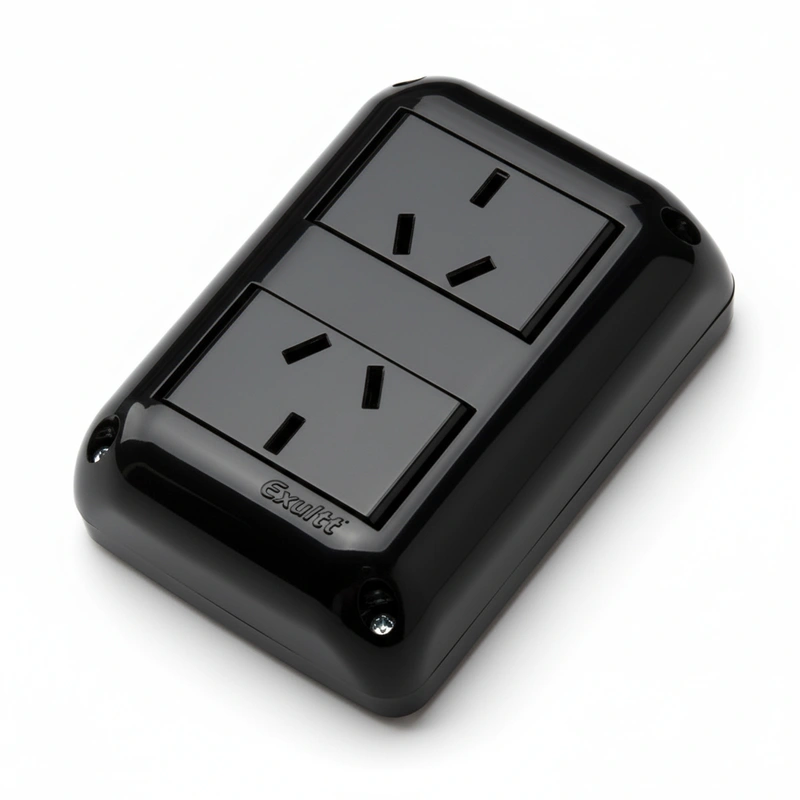 Caja Stik 2 Toma 10 Amp. Negro — foto 1 de 1