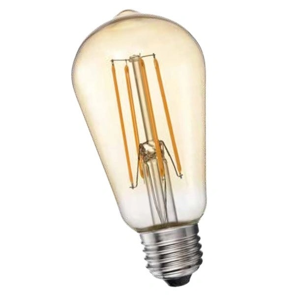 Lamp. Fil. LED ST64 7 W. E27 Gld — foto 1 de 1