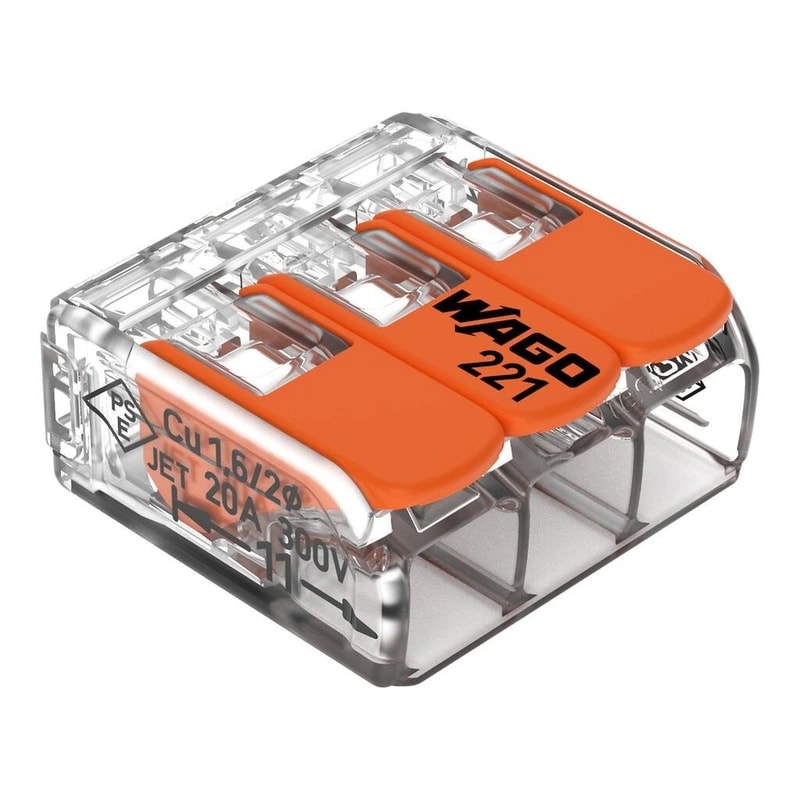 Conector De Empalme De 3 Polos 4MM² — foto 1 de 1