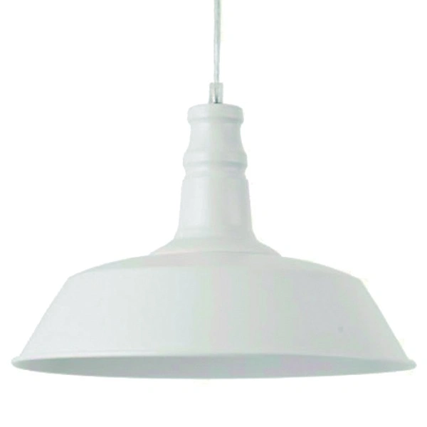 Colgante Metalico Blanco Grande E27 — foto 1 de 1
