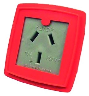 Soporte P/Caps. 1 Toma 10 A. Naranja — foto 1 de 1