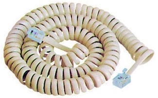 Cable Espiral Plug Plug RJ9 4 Alambres 2 MTS. — foto 1 de 1