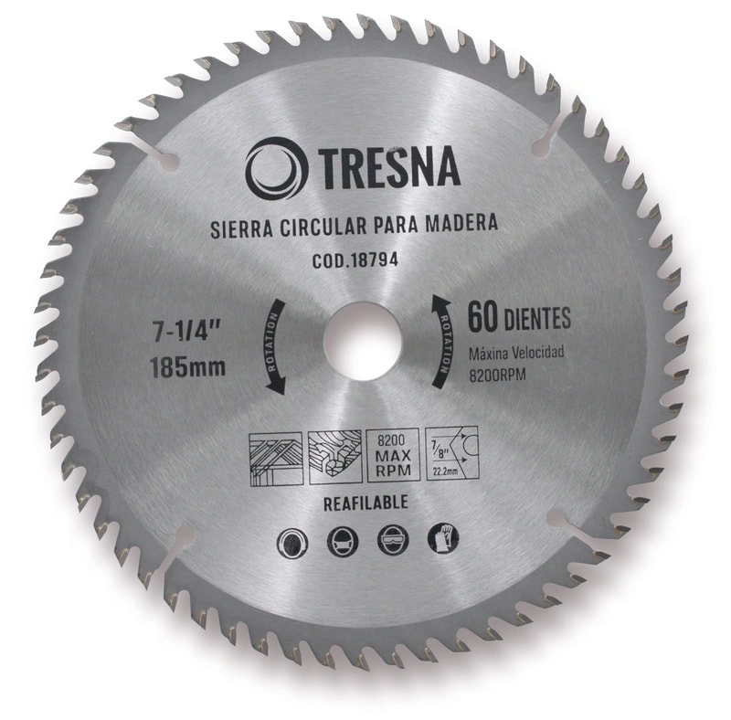 Sierra Circular P/Madera 185 MM. X 24 Dts. — foto 1 de 1