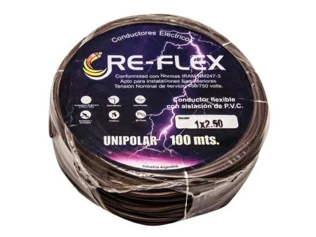 Cable Unipolar Marron 1 X 2,50 X 100 MTS. — foto 1 de 1