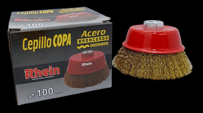 Cepillo Copa Bronceado Ondulado 75 MM. — foto 1 de 1