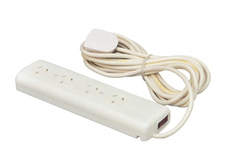 Prolongador 4T C/Cable 5 MTS Blanco — foto 1 de 1