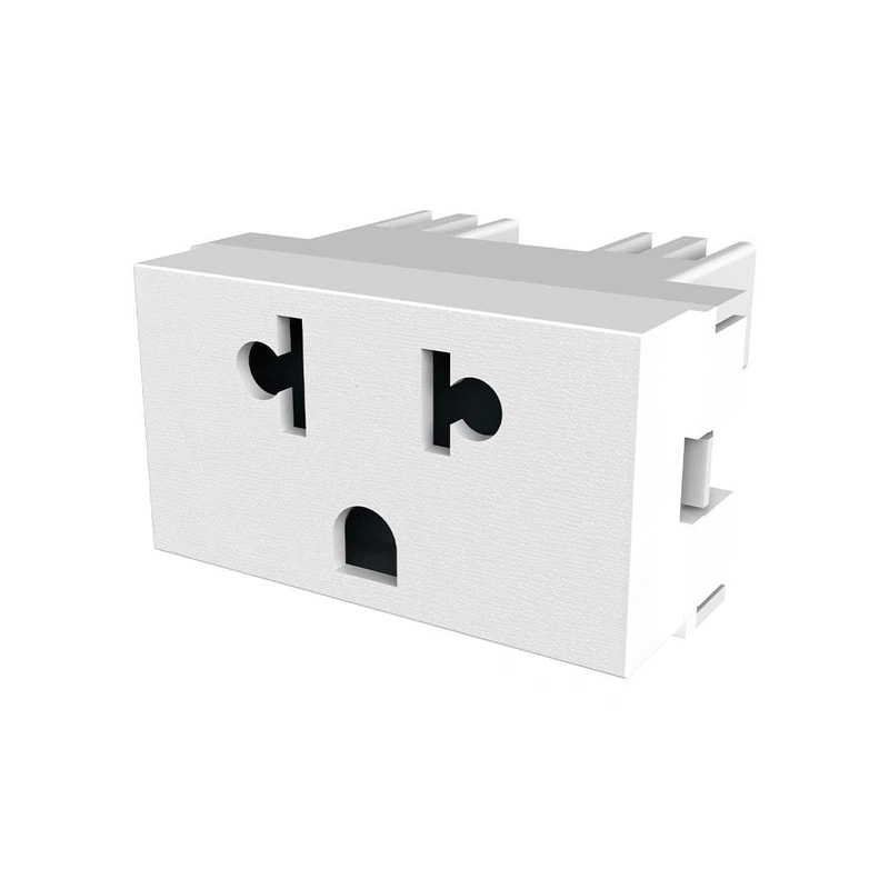 Toma Bip.+ Tierra 10-15 A. 125/250 V. Platinum — foto 1 de 1