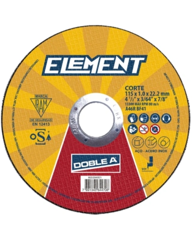 Disco Metal Plano 114 X 1,6 X 22 Element "Aa" — foto 1 de 1