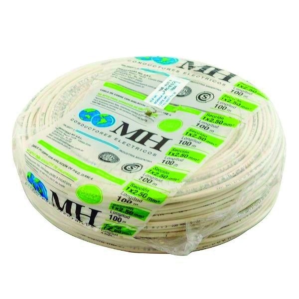 Cable Unipolar 1 X 1 Blanco X 100 MTS. — foto 1 de 1