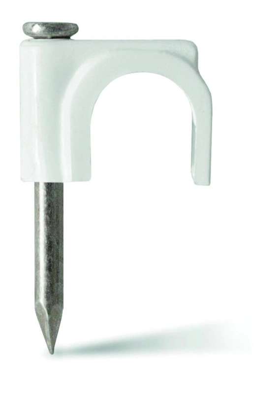Grampa Cable Coaxil Nº 12 X 20 Un. Blanca — foto 1 de 1