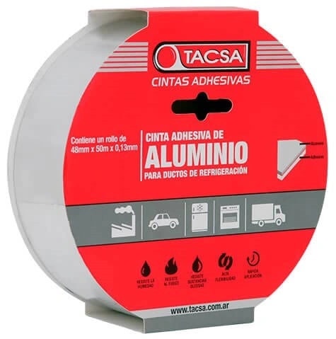 Cinta Aluminio 48 MM. X 50 MTS. 0,13 MM. — foto 1 de 1