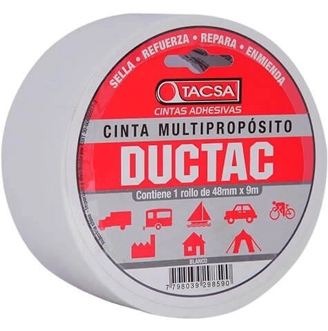 Cinta Ductac 48 MM. X 9 MTS. Blanco — foto 1 de 1