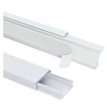 Cable Canal 14 X 7 C/Aut. X 2 MTS. Bco. — foto 1 de 1