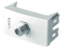 Toma Catv Pin Fino Terminal Blanco — foto 1 de 1