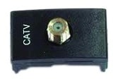 Toma Catv Pin Fino Terminal Grafito — foto 1 de 1