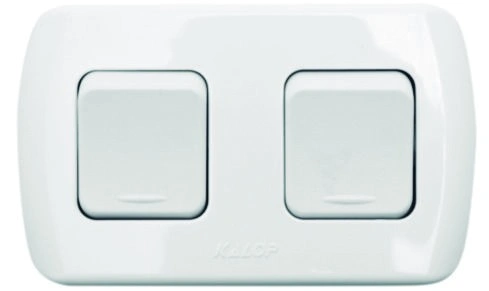 Doble Interruptor Blanco Superficie — foto 1 de 1