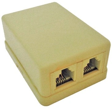 Toma Doble Superficie Rj-11 C/Adhes. — foto 1 de 1