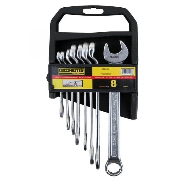 Jgo. 8 Llaves Comb. Acodadas MM. "Cross"- 5 — foto 1 de 1