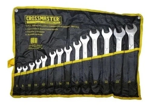 Jgo. 14 Llaves Comb. Acodadas MM. "Cross"- 5 — foto 1 de 1