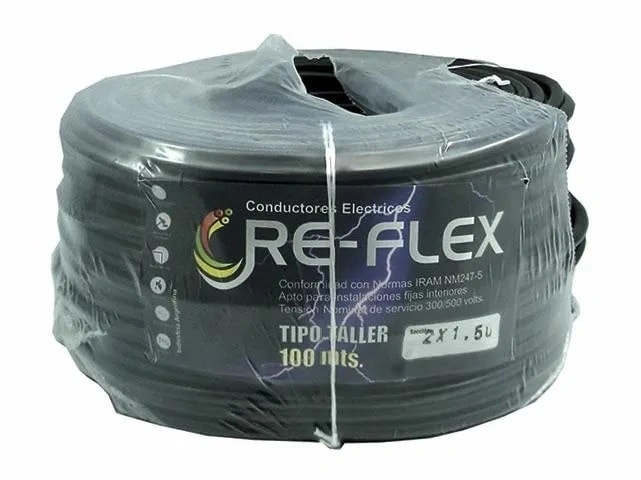 Cable Unipolar Negro 1 X 1,50 X 100 MTS. — foto 1 de 1