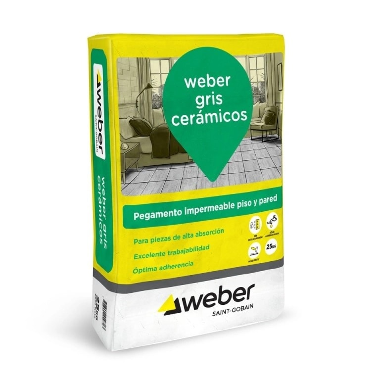 Pegamento Ceramicas Gris (Verde) X 25 KG. — foto 1 de 1